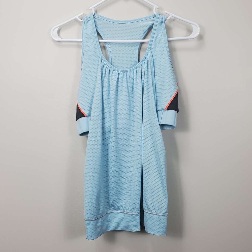 Lucky In Love 2 Piece‎ Skort & Top Set  Golf Outfit  Medium M Blue Gray Tennis